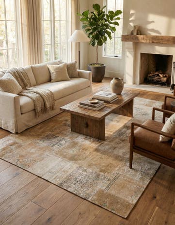 5' 4 x 7' 10 Hand Knotted Ultra Vintage Persian Wool Rug