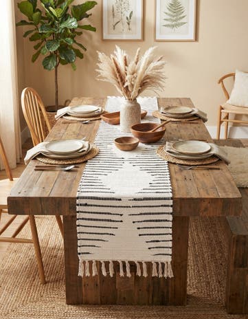 1' 2 x 5' 1 Hand Woven Chindi Cotton Table Runner Rug