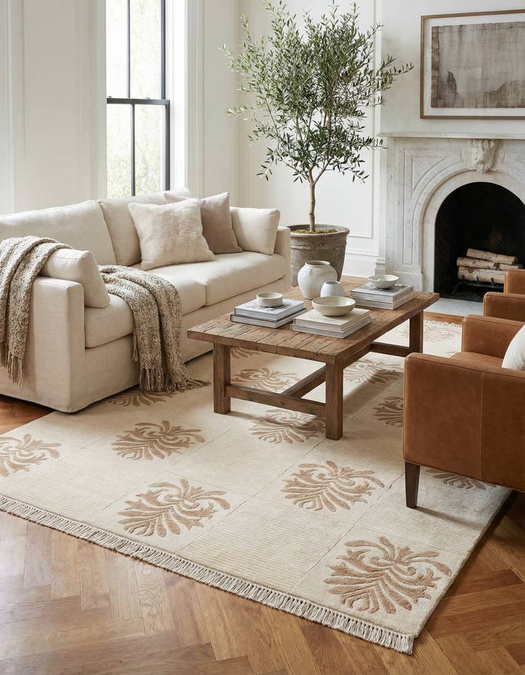 Detail image of 4' 11 x 6' 8  Hand Knotted Darya Wool Rug