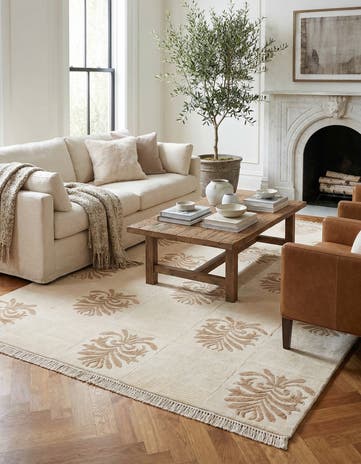 4' 11 x 6' 8 Hand Knotted Darya Wool Rug
