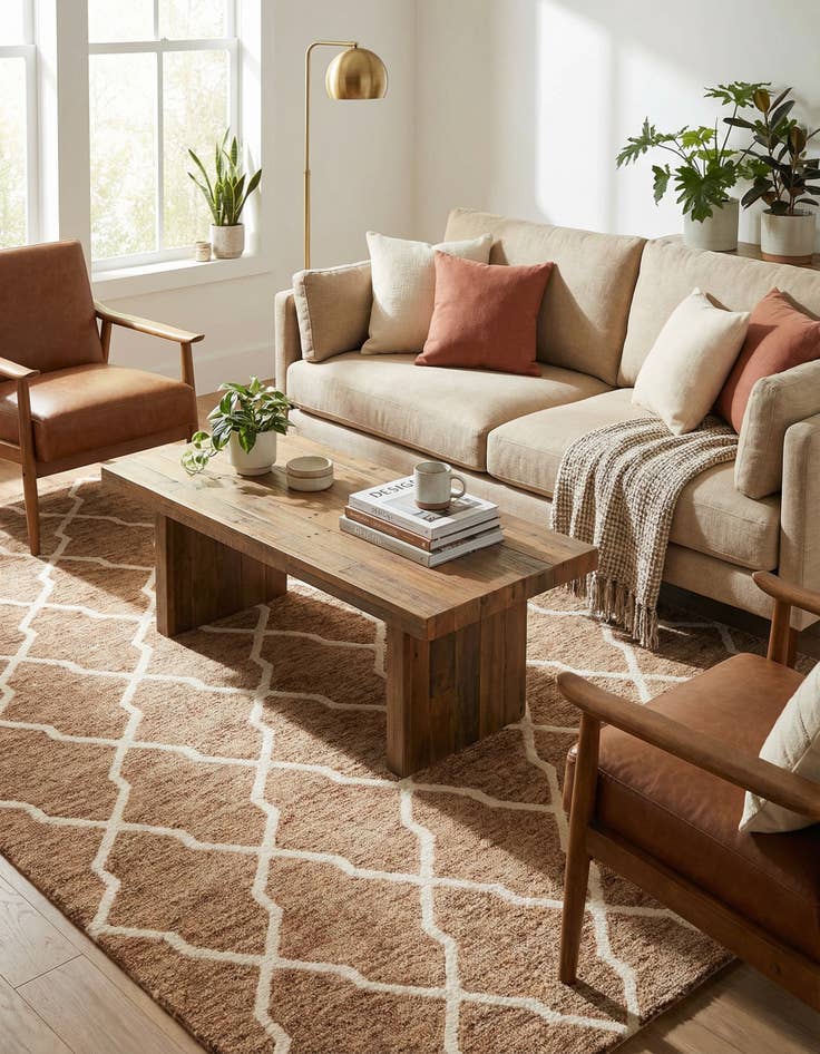 Detail image of 5' 1 x 8' Luna Wool Rug