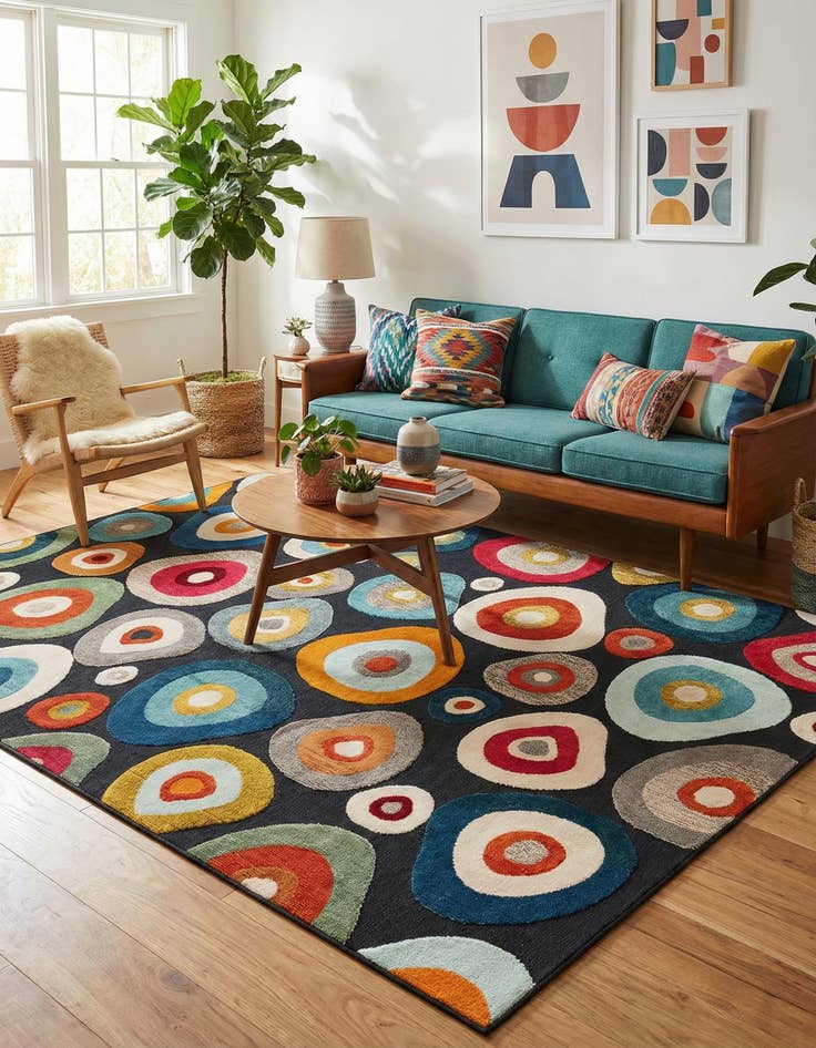 Detail image of 9' x 12' Easy-Clean Casablanca Indoor / Outdoor Rug