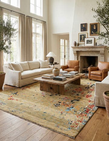 9' 9 x 14' Hand Knotted Darya Wool Rug