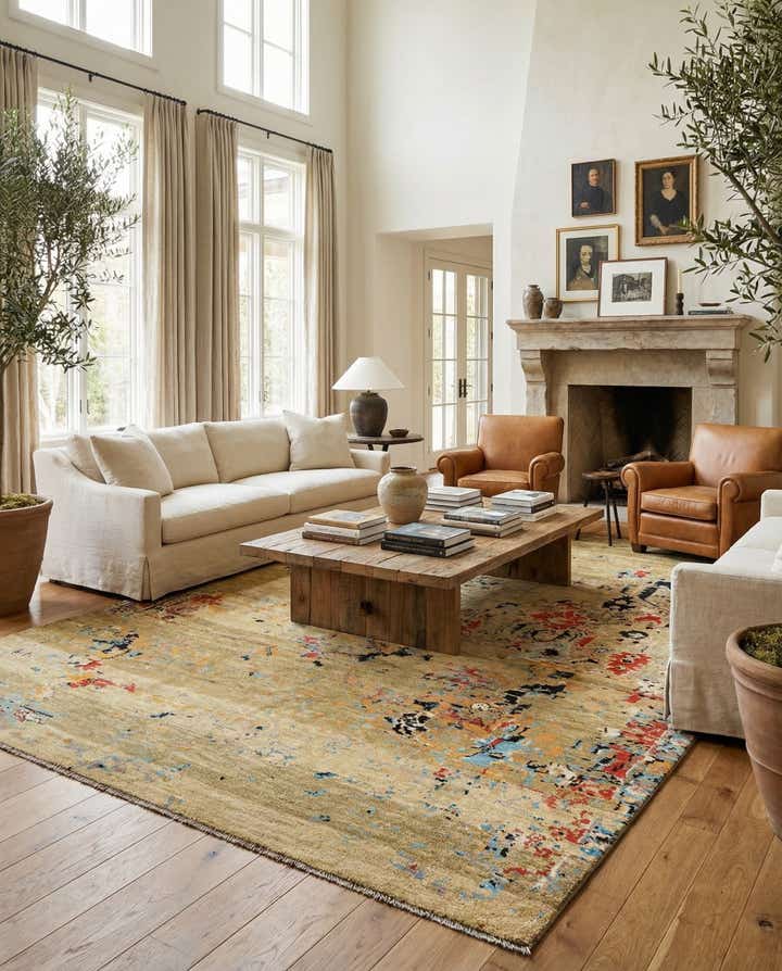 9' 9 x 14' Hand Knotted Darya Wool Rug