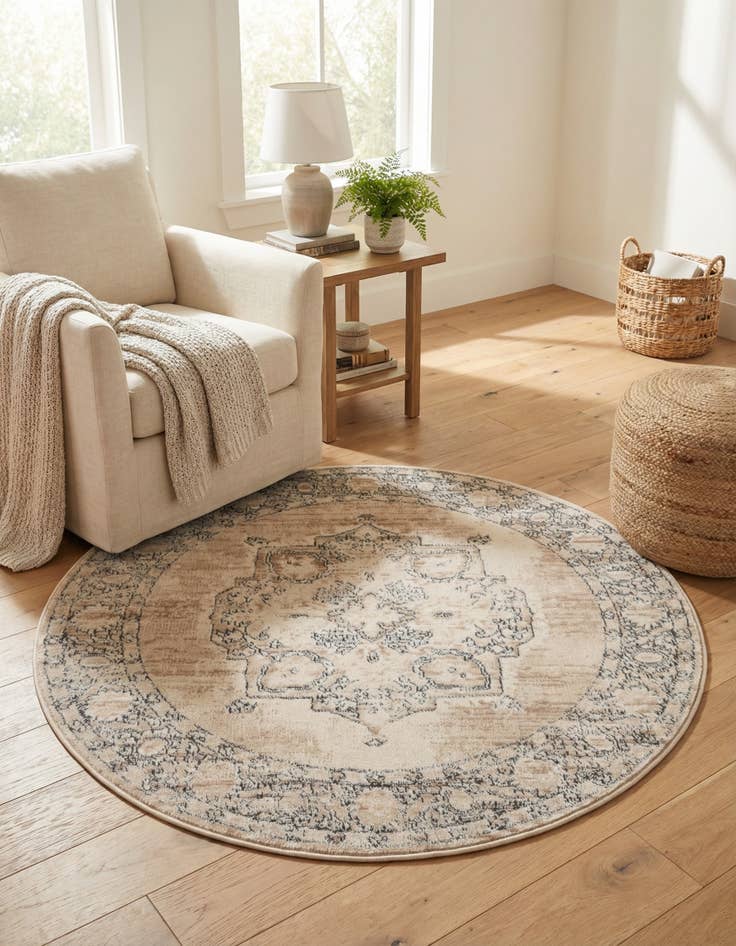 Detail image of  4' x 4' Oregon Round Rug