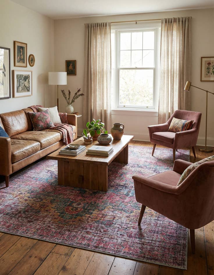 Detail image of  9' 2 x 12'  Washable Mangata Rug