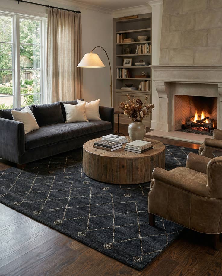 Detail image of 8' 2 x 10' 1 Hand Knotted Darya Wool Rug