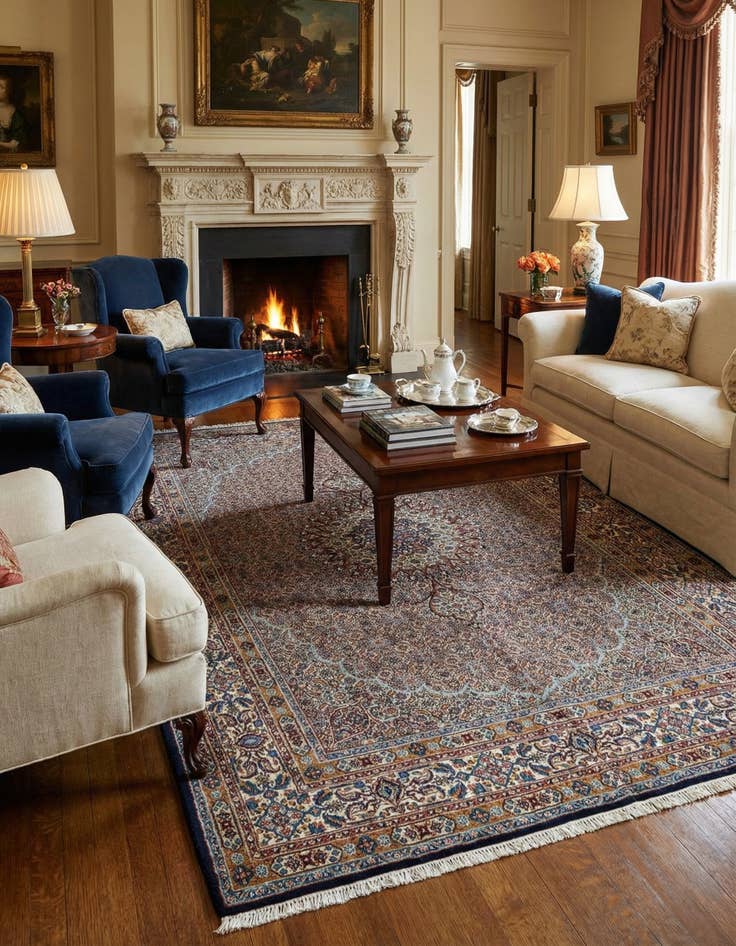 Detail image of 5' 1 x 8' Mood Wool Rug