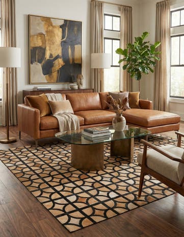 5' x 7' 10 Cowhide Rug