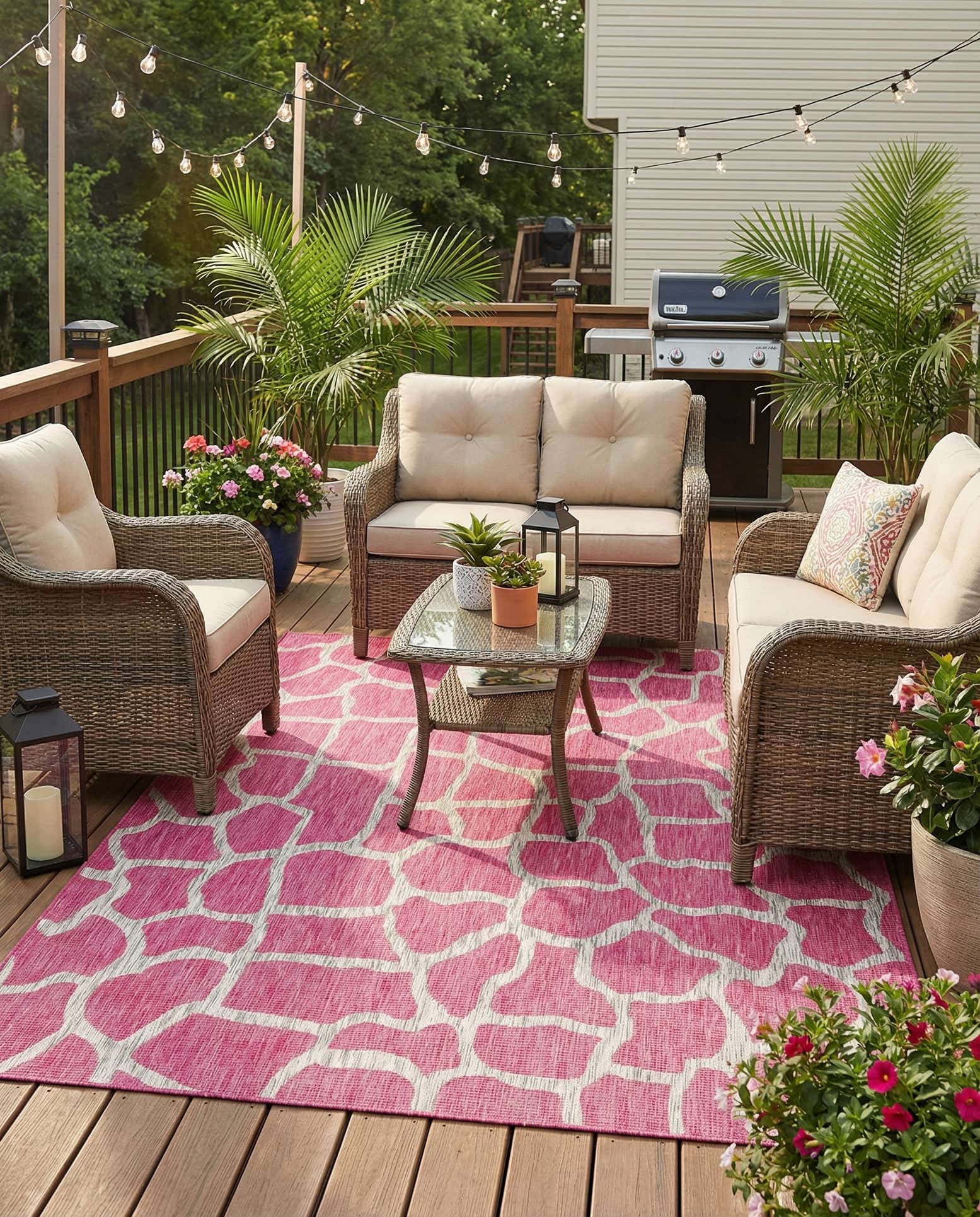 7' 10 x 11' Easy-Clean Safari Indoor / Outdoor Rug