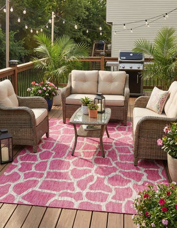 7' 10 x 11' Easy-Clean Safari Indoor / Outdoor Rug
