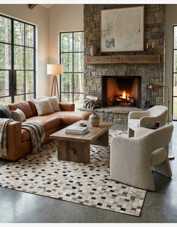 5' 1 x 7' 11 Cowhide - Patchwork Rug