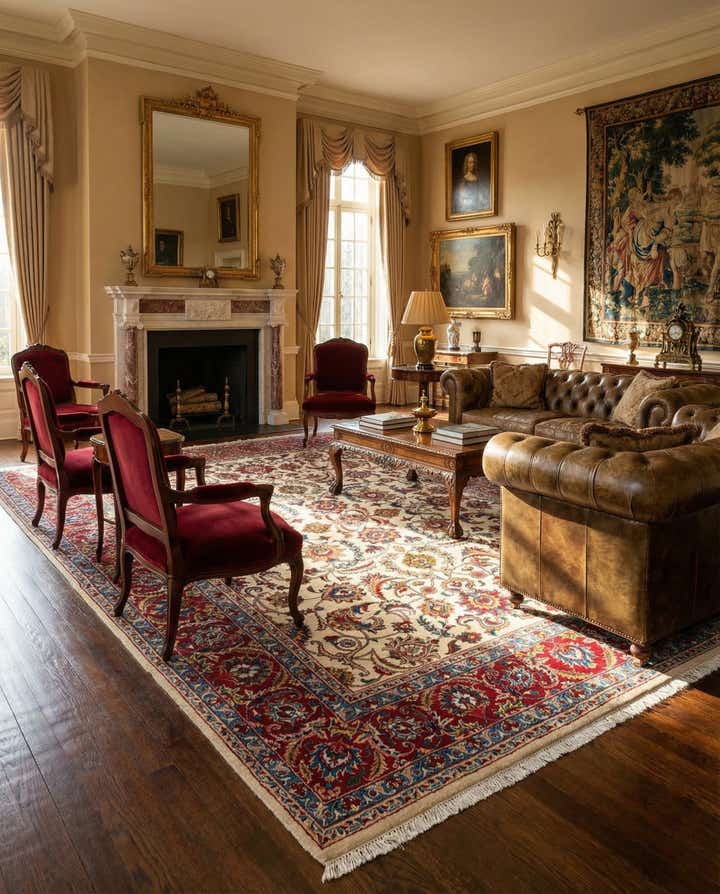 7' 11 x 10' 7 Tabriz Wool Rug