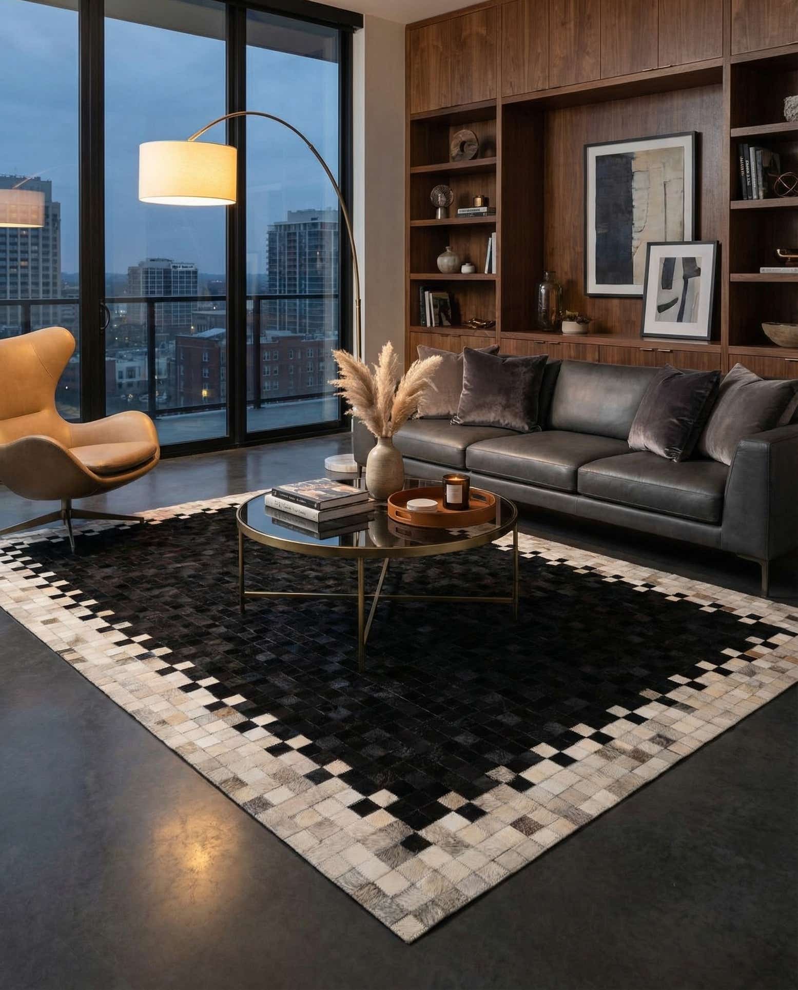 5' 2 x 7' 11 Cowhide - Patchwork Rug