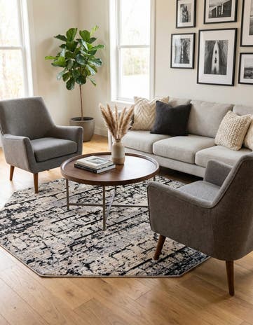 7' x 7' Tucson Octagon Rug