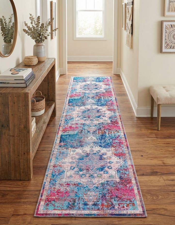 2' 7 x 12' Washable Francesca Runner Rug