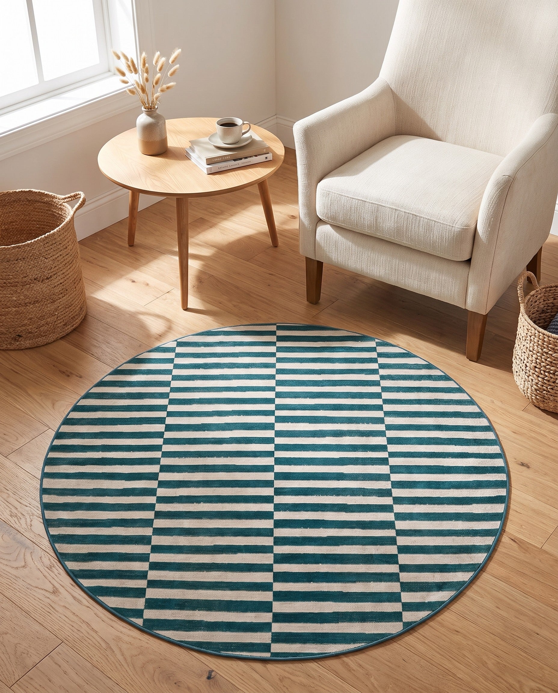 Turquoise SoHo Round Rug