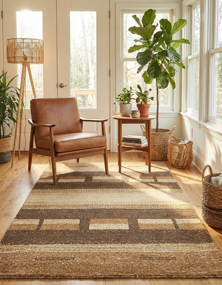 Detail image of  2' 7 x 4' 4  Hand Knotted Kashkuli Gabbeh Wool Rug