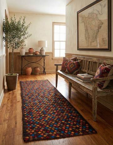 2' 8 x 9' 8 Hand Knotted Balouch Wool Runner Rug