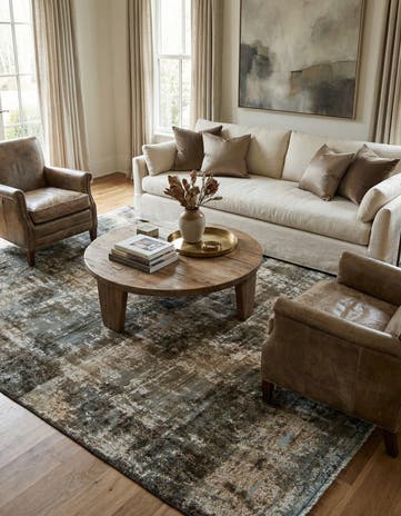 6' 10 x 8' 9 Hand Knotted Ultra Vintage Persian Wool Rug