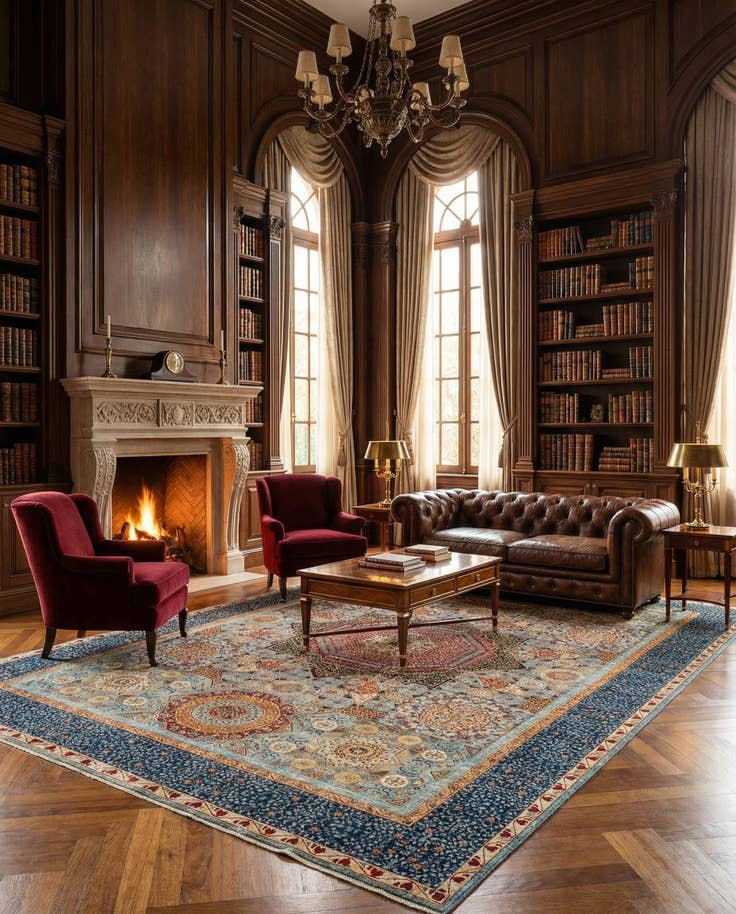 Detail image of 9' 8 x 13' 11 Hand Knotted Amina Rug