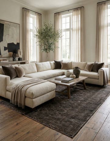 6' 10 x 10' 3 Hand Knotted Ultra Vintage Persian Wool Rug