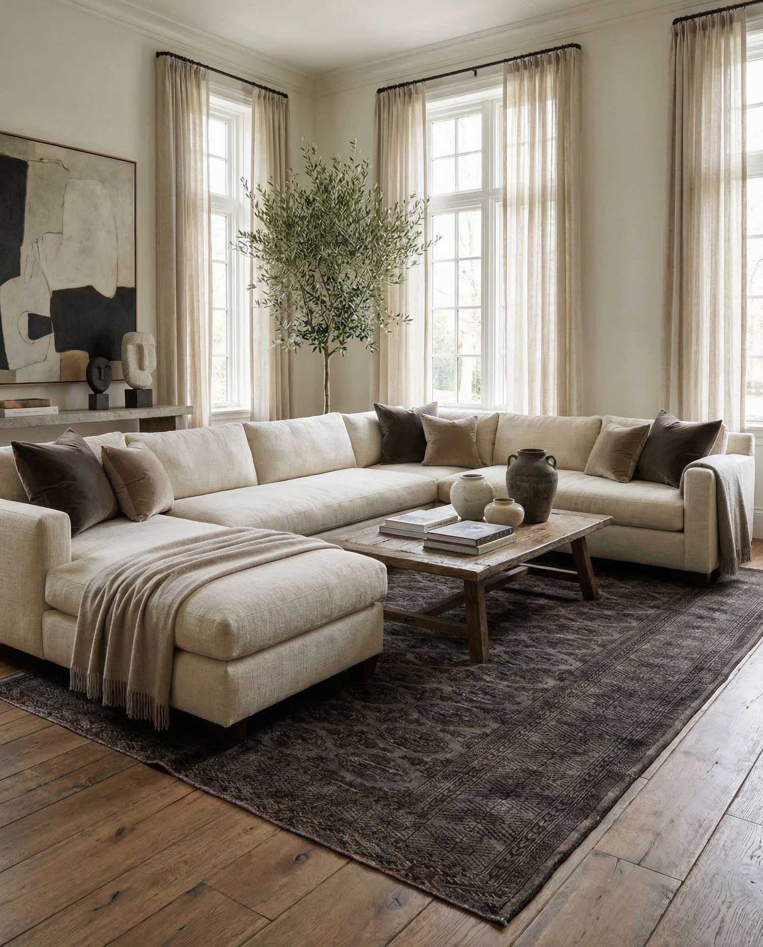 6' 10 x 10' 3 Hand Knotted Ultra Vintage Persian Wool Rug