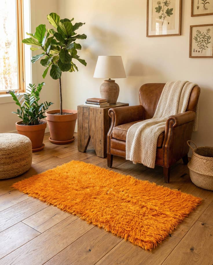 Detail image of 2' 2 x 4' 6 Hand Knotted Moroccan Wool Runner Rug