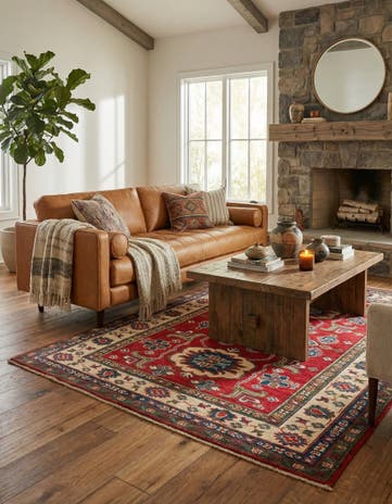 4' x 6' Hand Knotted Kazak Rug