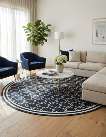 Jill Zarin 10' x 10' Metropolitan Uptown Round Rug