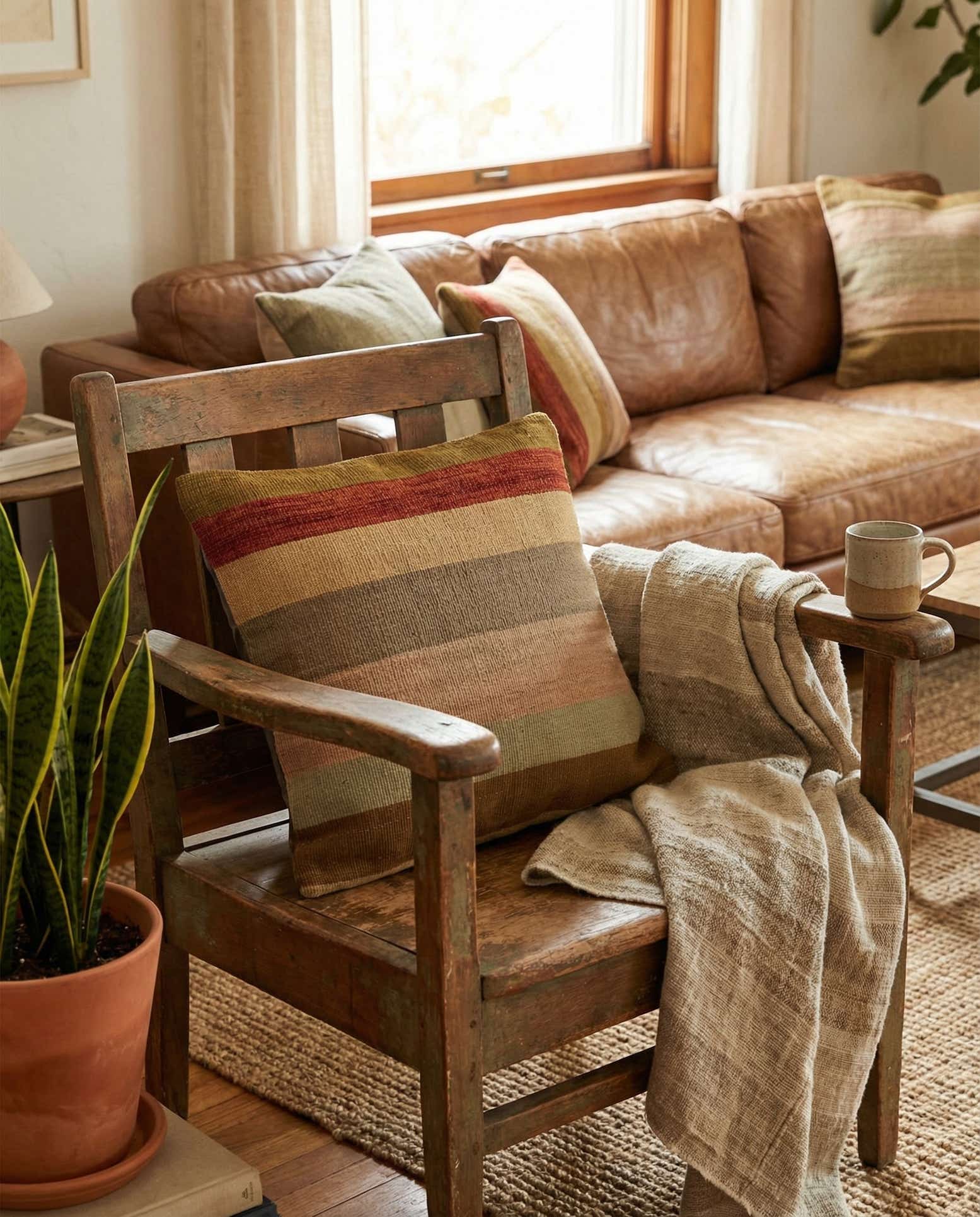 1' 5 x 1' 5 Hand Woven Pillow Wool Square Rug