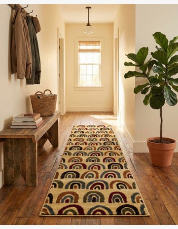 Cream Cafe Runner Rug