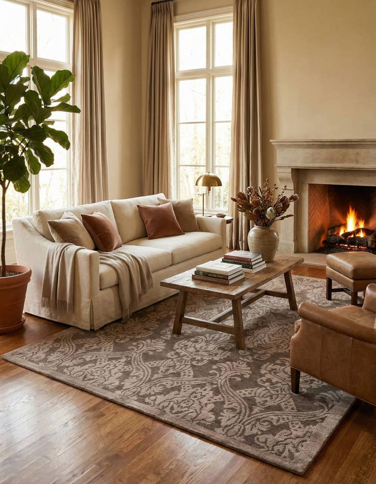 Detail image of 5' 9 x 7' 10  Hand Knotted Darya Wool Rug