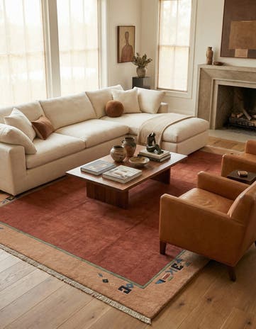 8' 4 x 11' 5 Hand Knotted Tibet Wool Rug