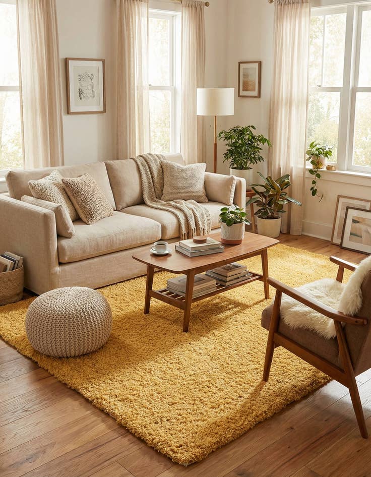 Detail image of 7' 7 x 10' Zermatt Shag Rug