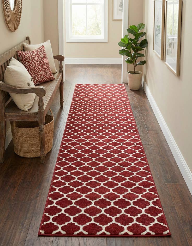 Detail image of 2' 7 x 13' Trellis Runner Rug