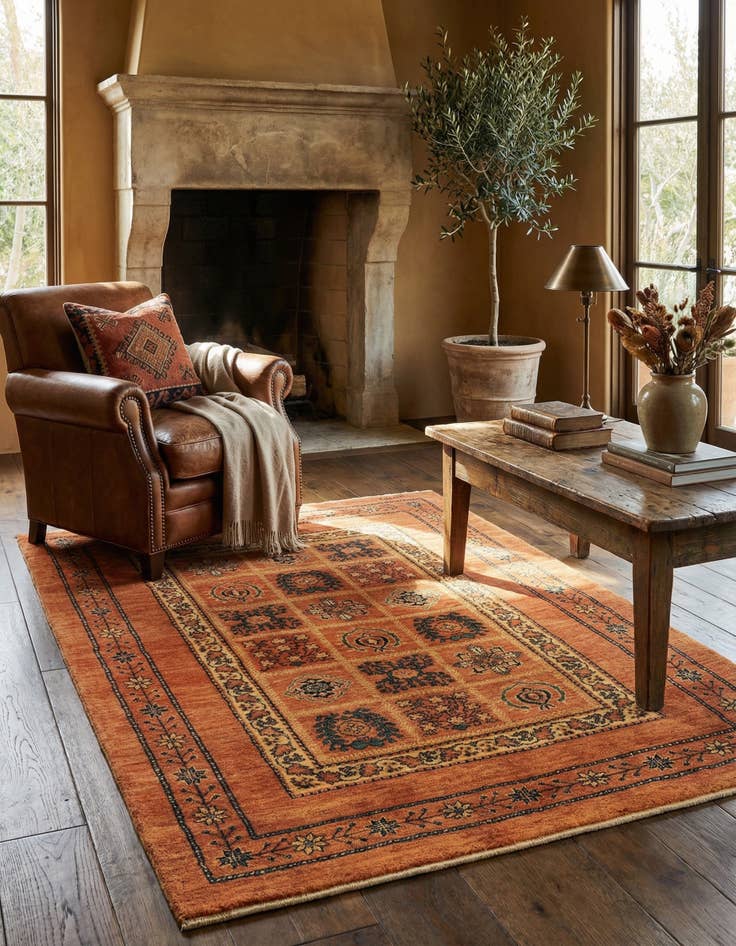 Detail image of 3' 7 x 4' 11 Kashkuli Wool Rug