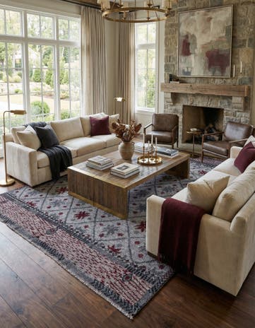 8' 5 x 10' Hand Knotted Darya Wool Rug