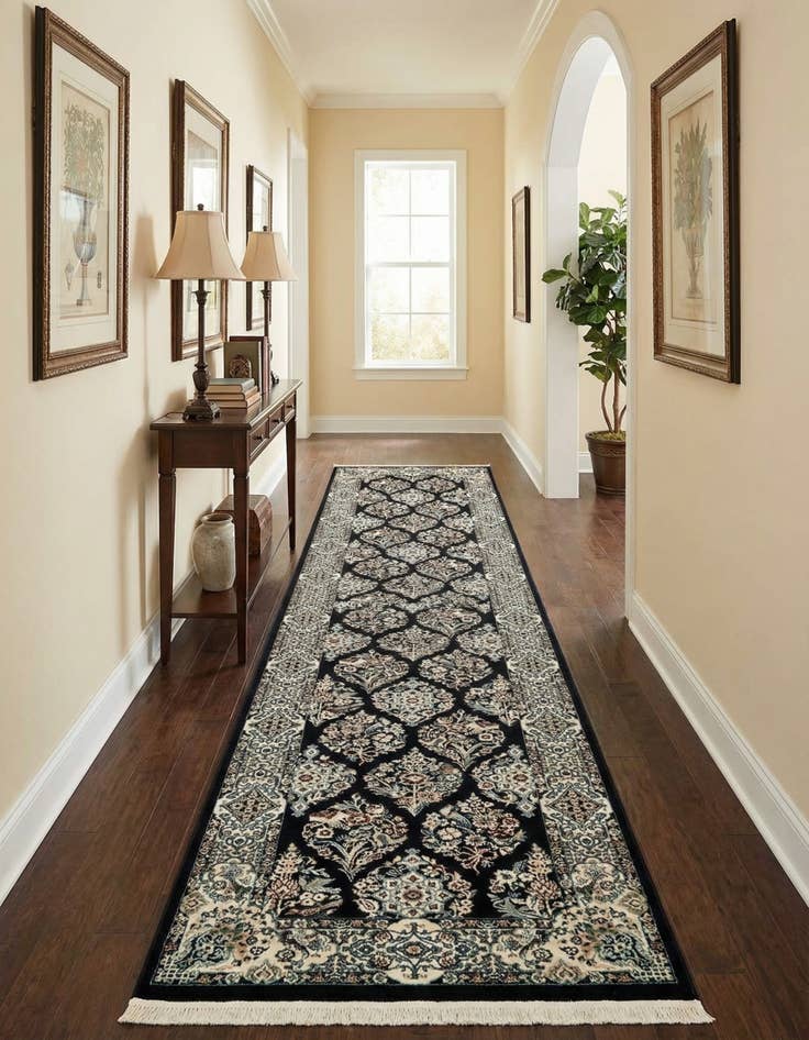 Detail image of 3' x 13' Nain Design Runner Rug