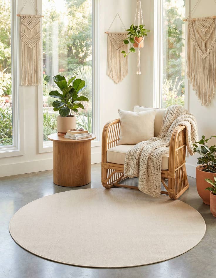 Detail image of 5' 3 x 5' 3 Tribeca Round Rug