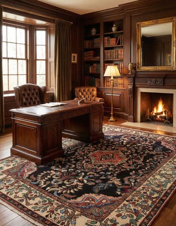 7' 1 x 10' 6 Hand Knotted Liliyan Persian Wool Rug