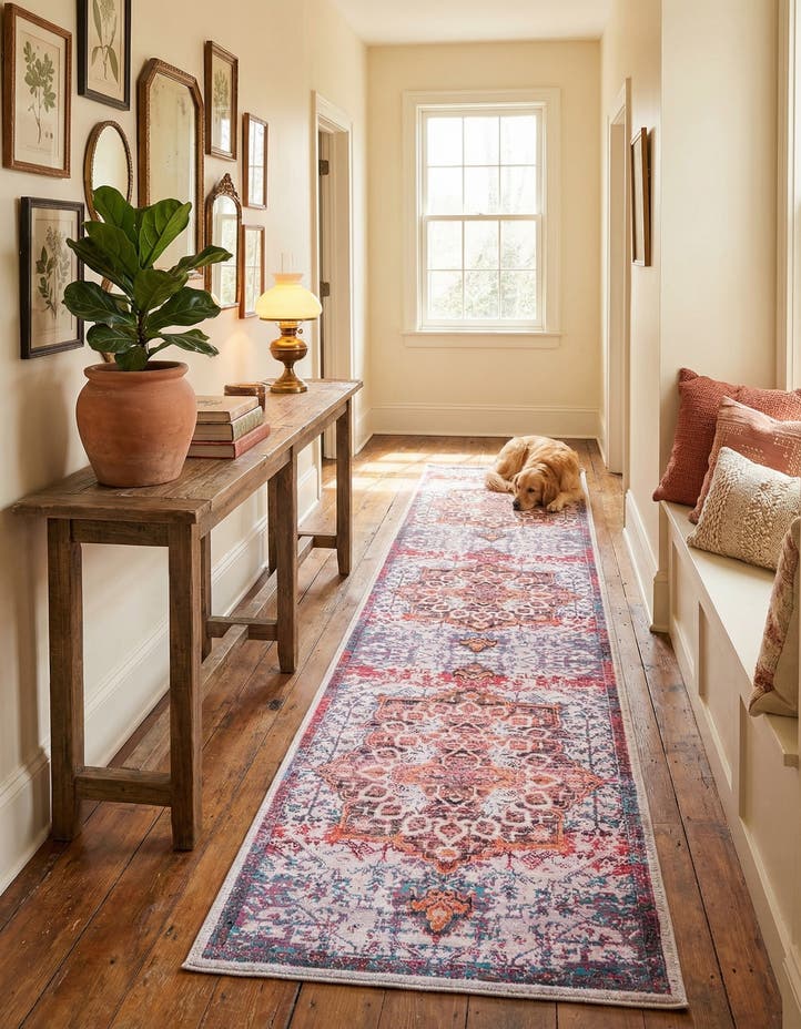 2' x 13' Washable Francesca Runner Rug