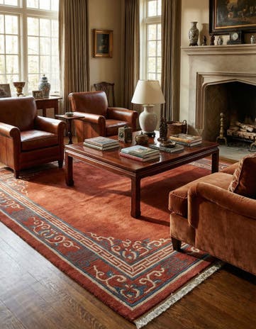 6' 6 x 8' 6 Hand Knotted Tibet Wool Rug