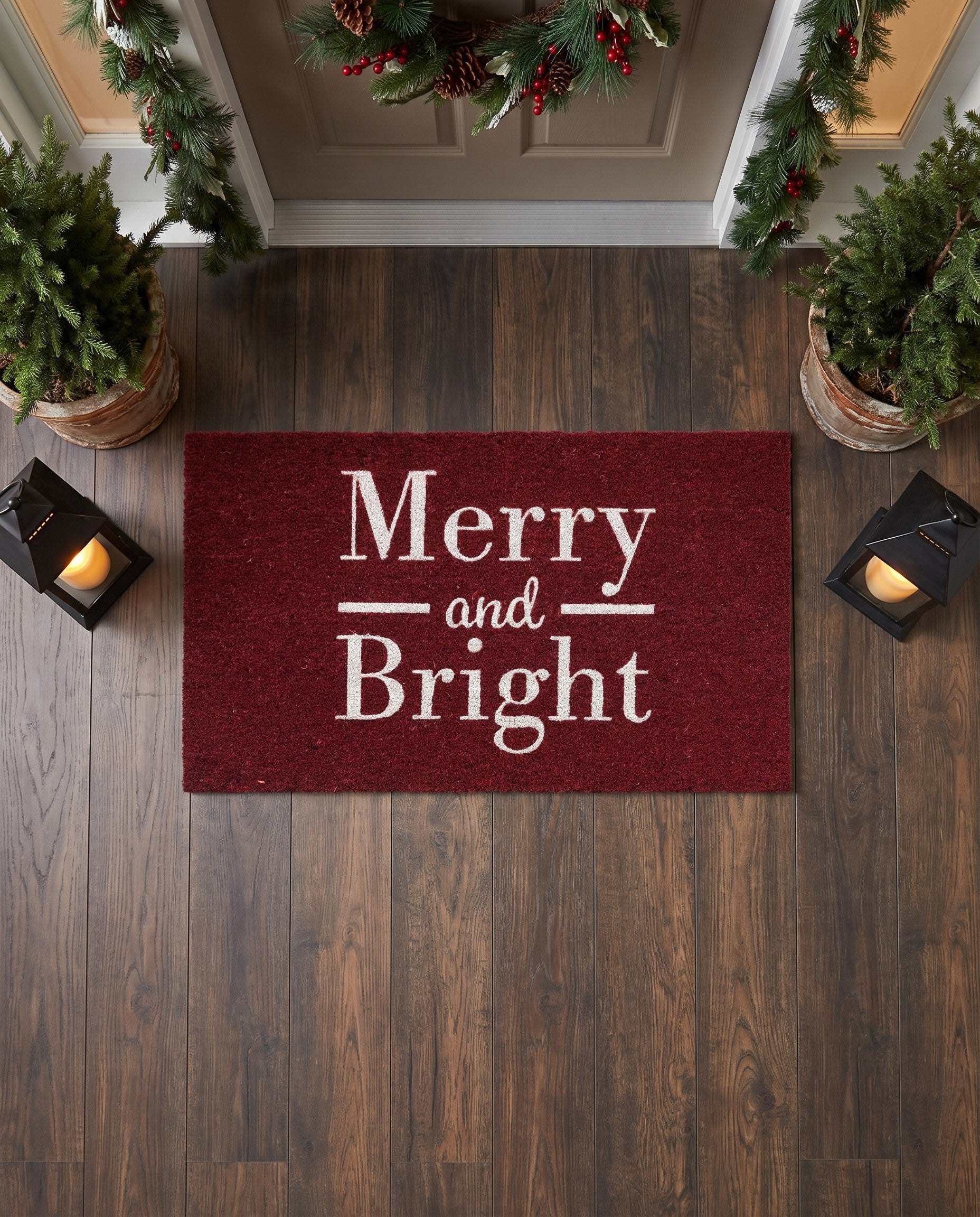 1' 6 x 2' 6 Merry and Bright Doormat