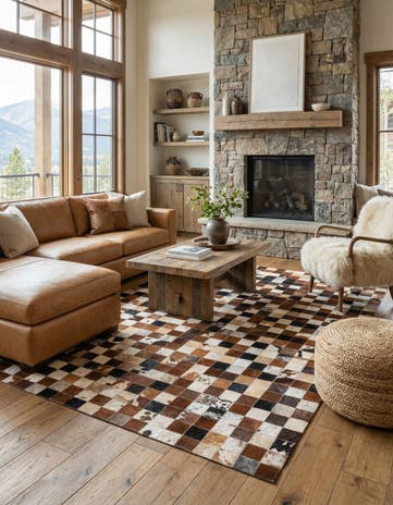 5' x 8' Cowhide Rug