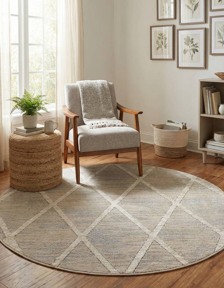 Detail image of 5' 3 x 5' 3 Starlight Round Rug