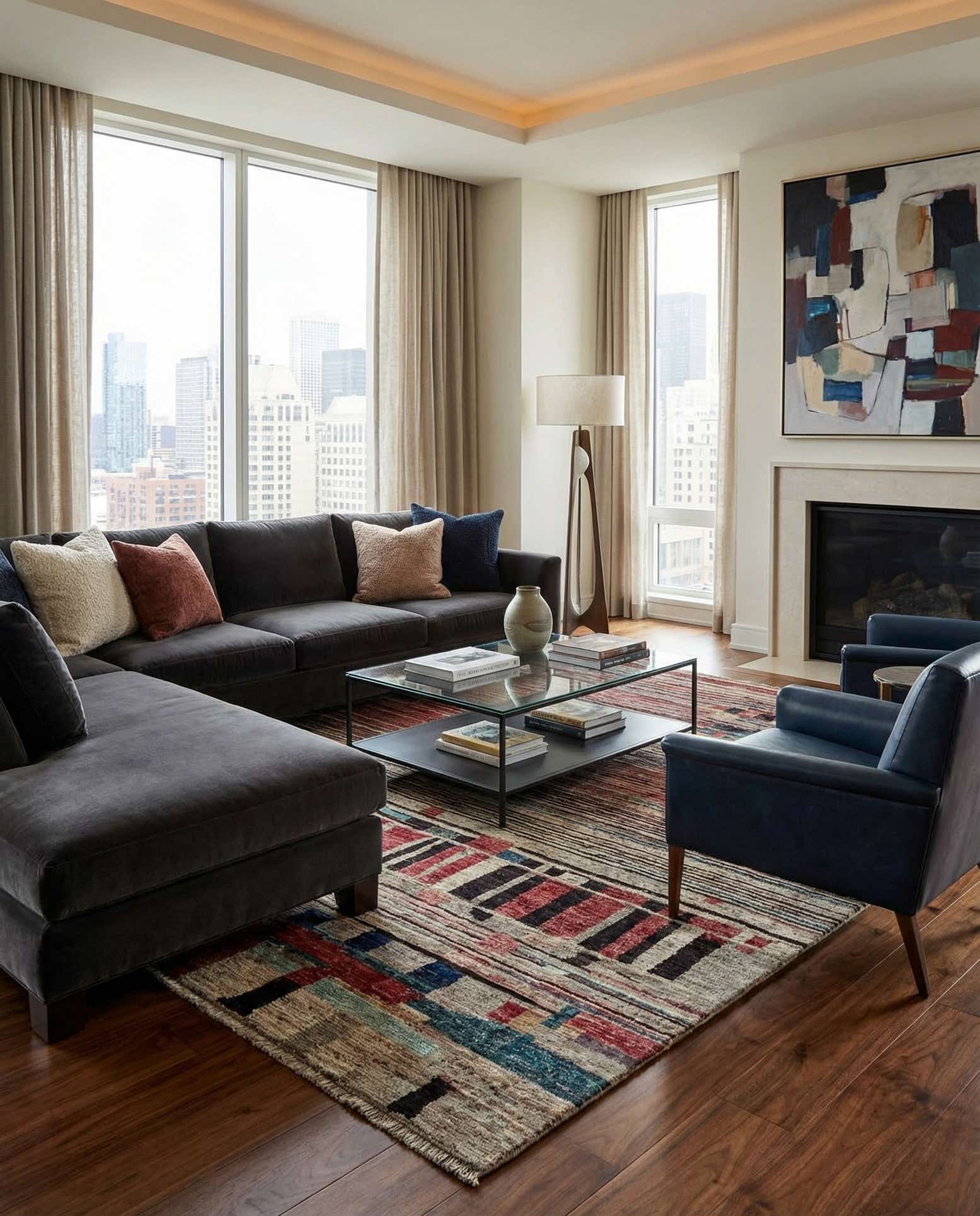 8' 2 x 9' 10 Hand Knotted Darya Wool Rug