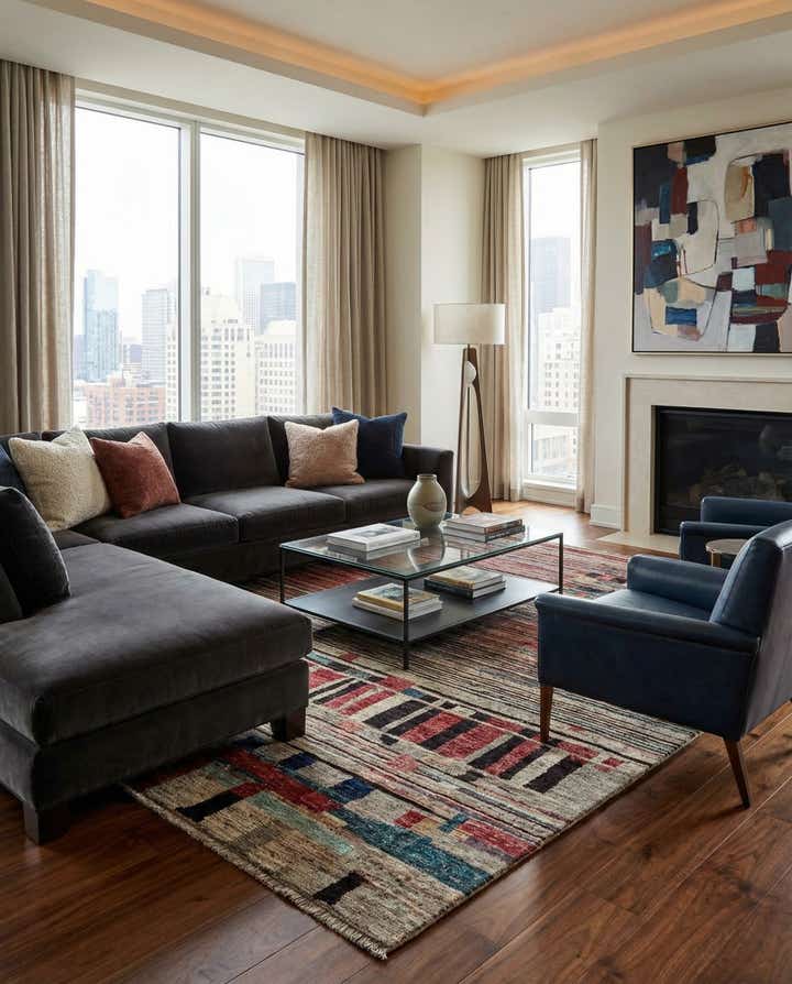 8' 2 x 9' 10 Hand Knotted Darya Wool Rug