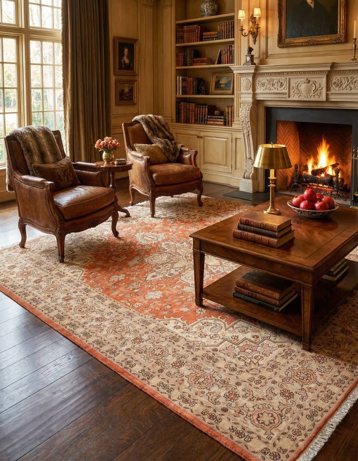 Detail image of  5' x 6' 11 Tabriz Rug