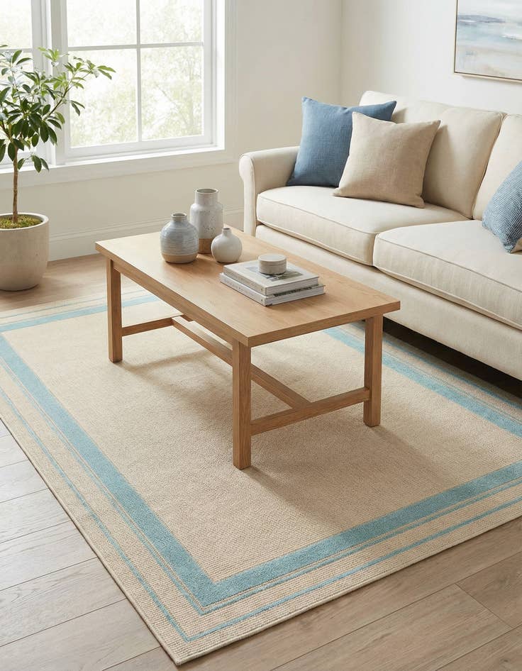 Detail image of 5' 3 x 7' 7 Easy-Clean Indoor / Outdoor Rug